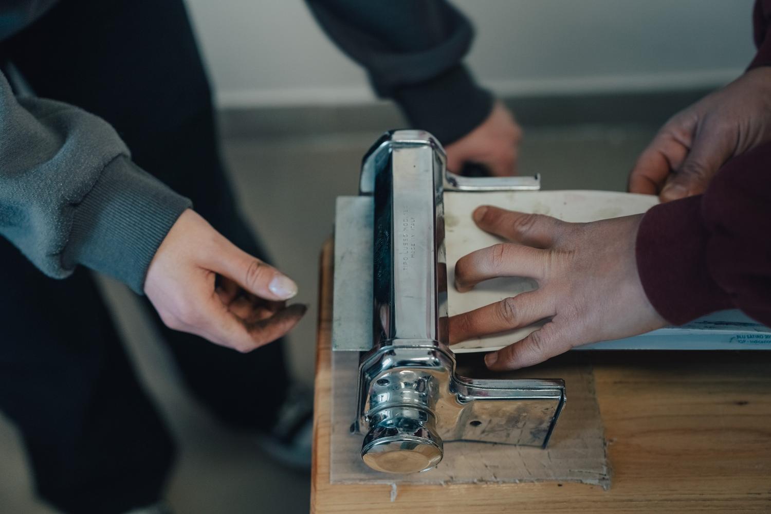 A pasta machine as a printing press A pasta machine as a printing press
