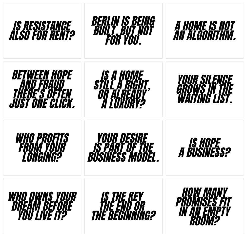 Postcards, a series of twelve