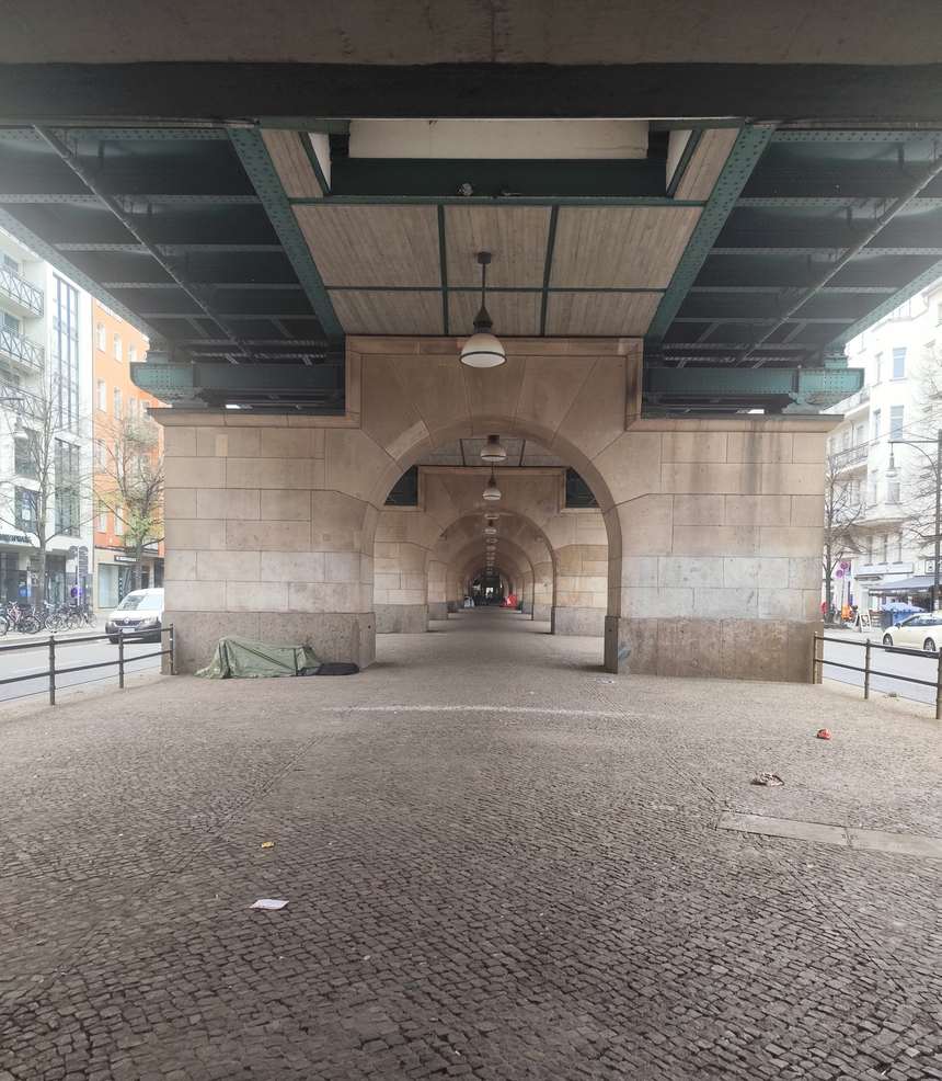 Under the elevated railway, Berlin